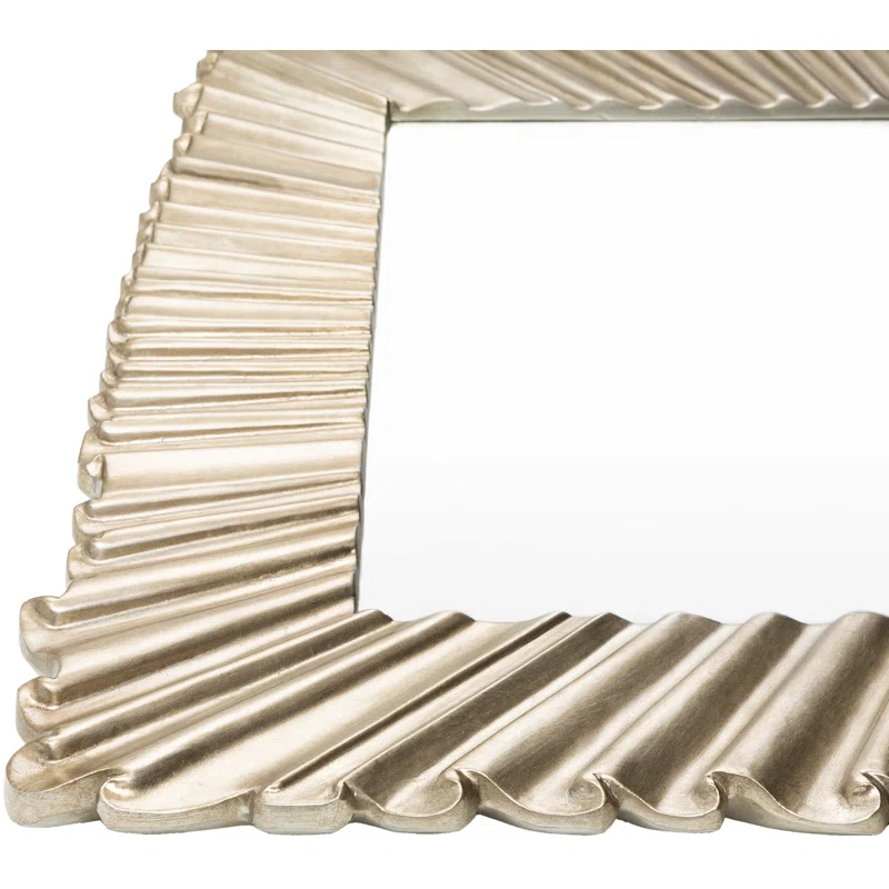 Rectangular Silver Polyurethane Wall Mirror
