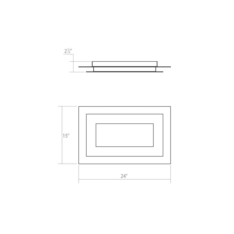 Offset LED Flush Mount