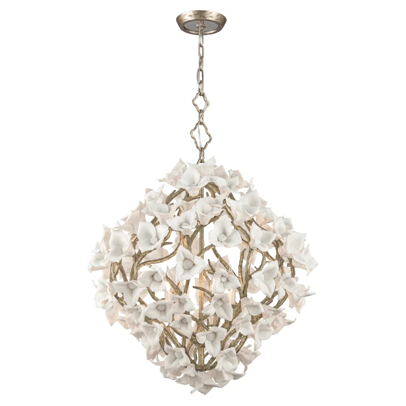 Corbett Lighting Lily 6 - Light Unique Geometric Pendant