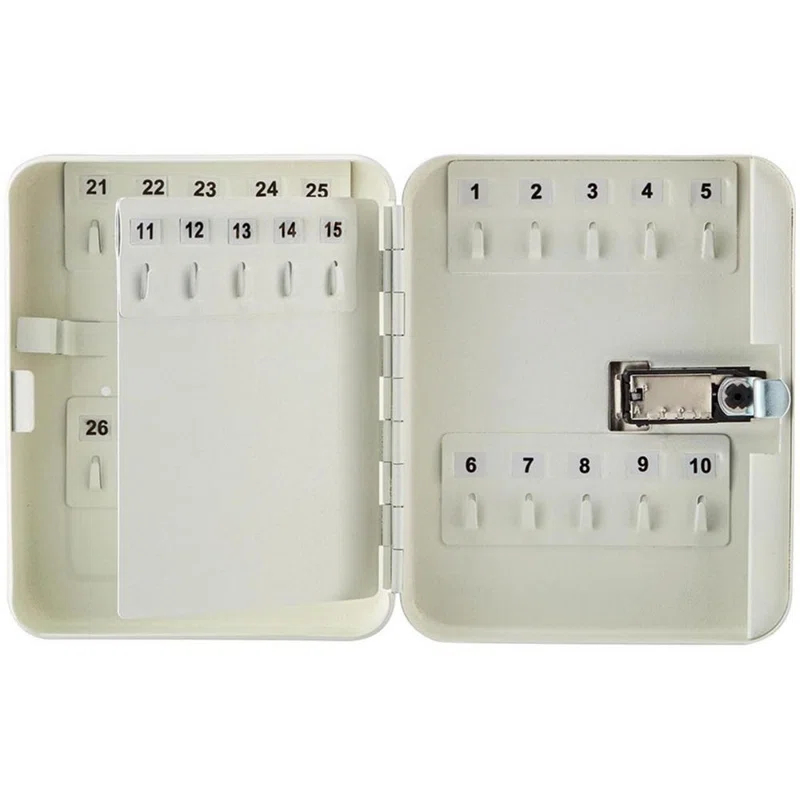 AdirOffice 30-Key Steel Secure Key Cabinet with Combination Lock (Set of 2)