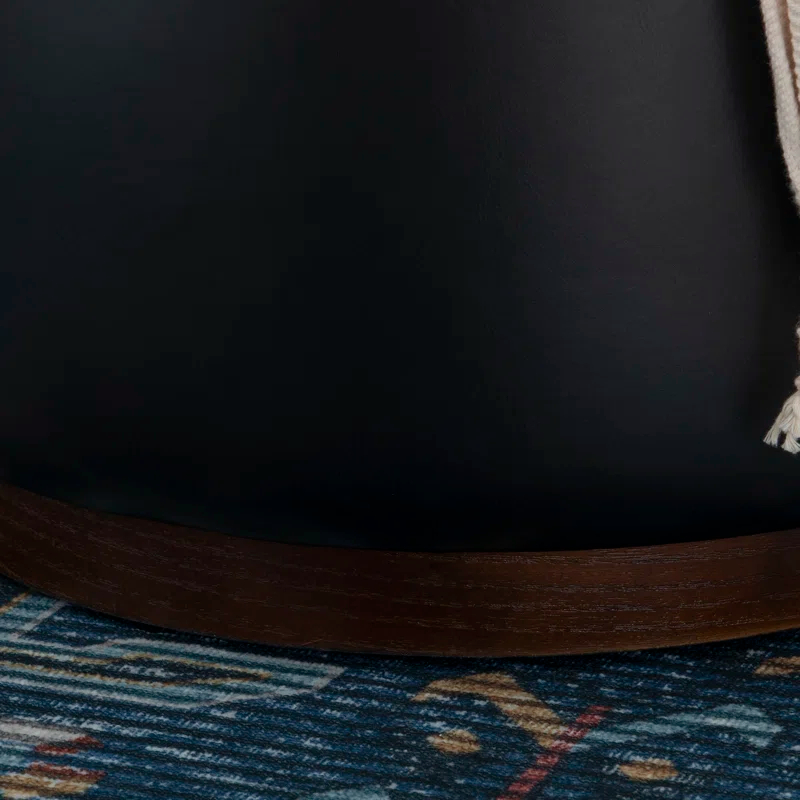 Wade Logan® Addilynne Faux Leather Ottoman