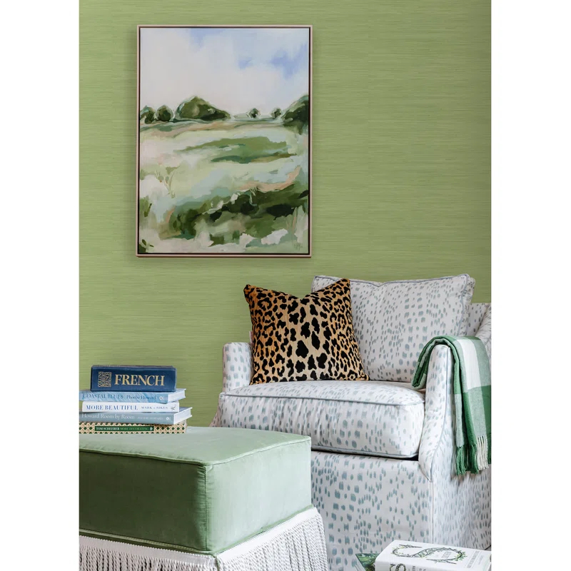 18 ft x 20.5 in x 0.025 in Grasscloth Peel and Stick Wallpaper Roll