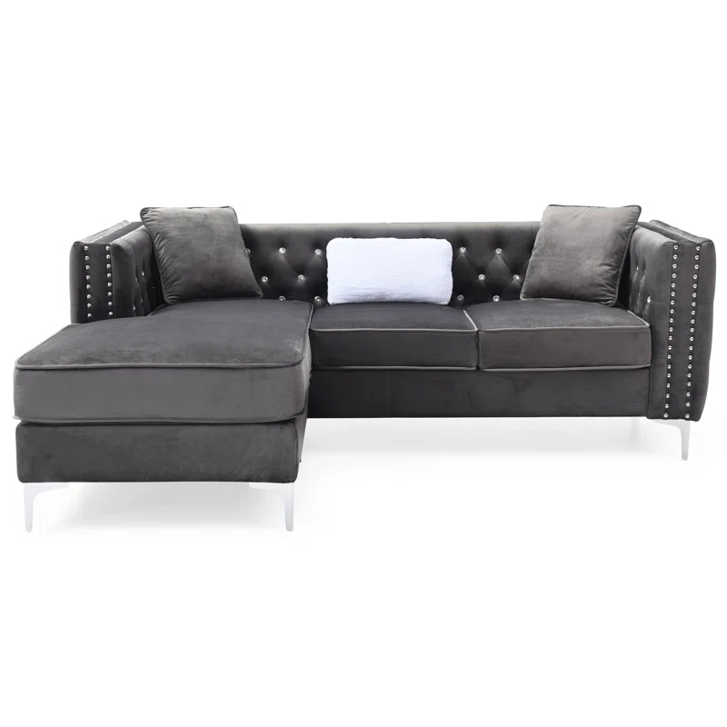 2 - Piece Velvet Sectional