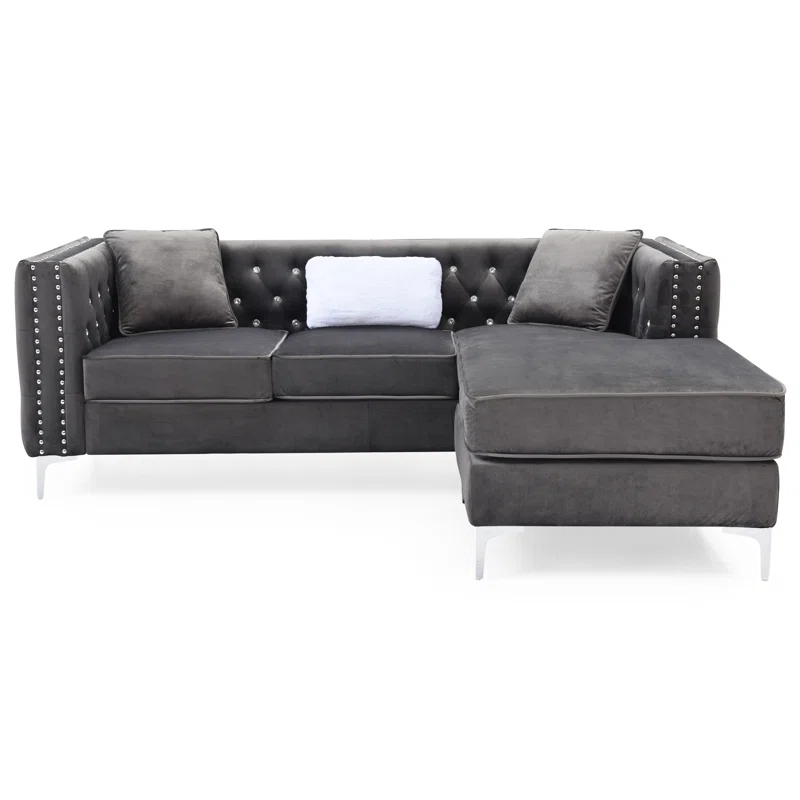 2 - Piece Velvet Sectional