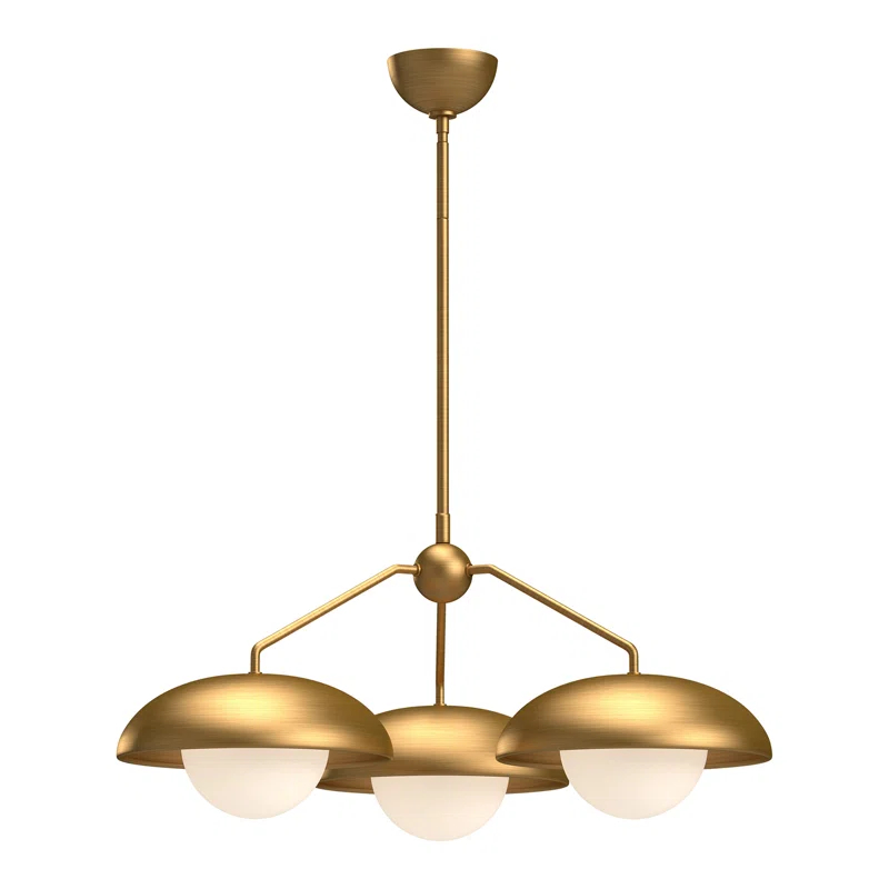 Alessia 3 Light Metal Sphere Chandelier