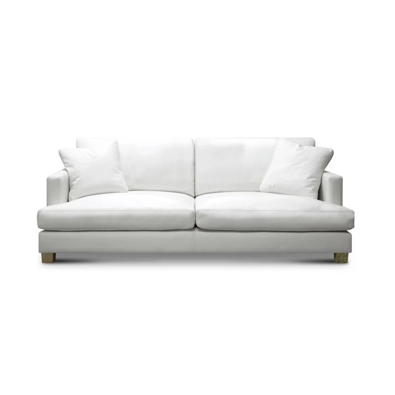 Hello Sofa Home 90'' Leather Sofa