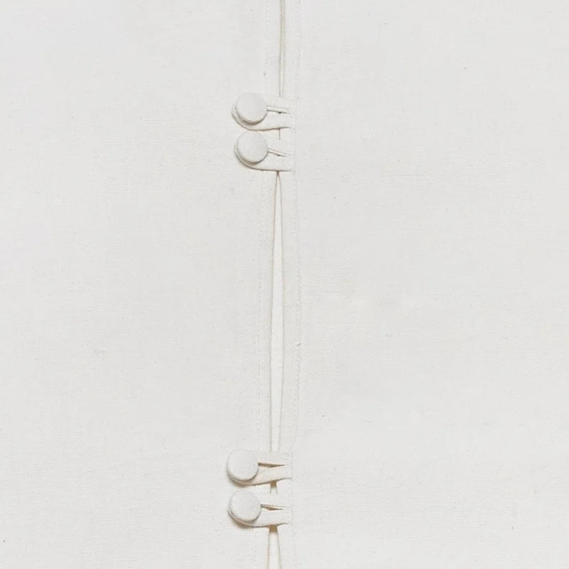 Arcadia Home Handmade Christmas Tree Skirt in Recycled Wool - Cream Ruffled Flower Border - 60" | Perigold