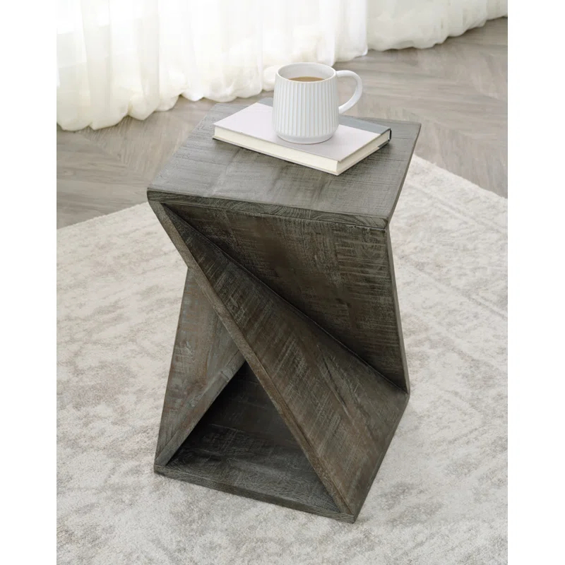 Millwood Pines Edu Solid Wood End Table