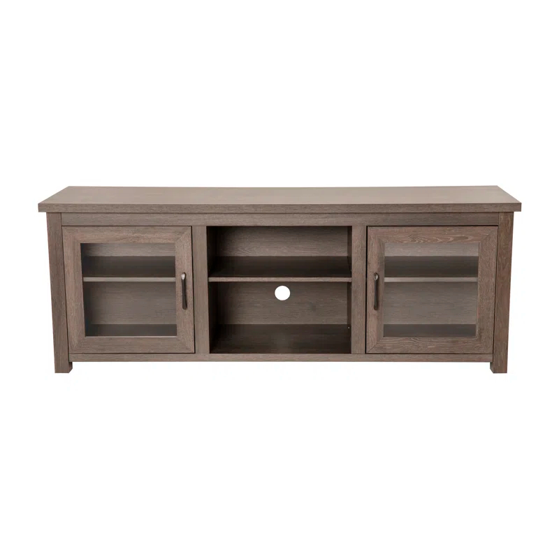 Flash Furniture Hatteras Classic TV Stand for up to 80" TVs with Glass Fronted Doors