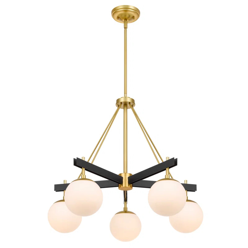 5 - Light Wagon Wheel Chandelier