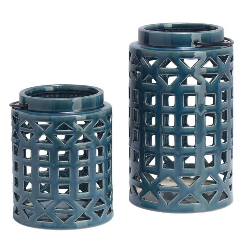 Elements 12.99'' H Concrete / Cement Tabletop Lantern