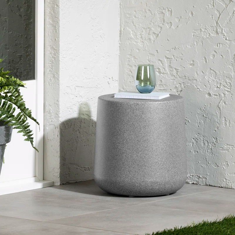 Dalya 15.75'' Plastic / Acrylic Outdoor Side Table