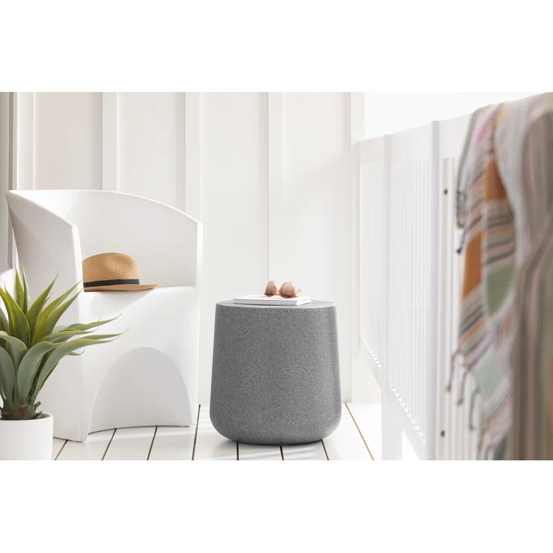 Dalya 15.75'' Plastic / Acrylic Outdoor Side Table