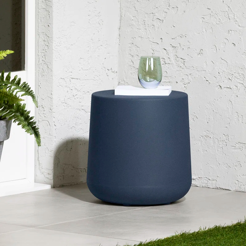 Dalya 15.75'' Plastic / Acrylic Outdoor Side Table
