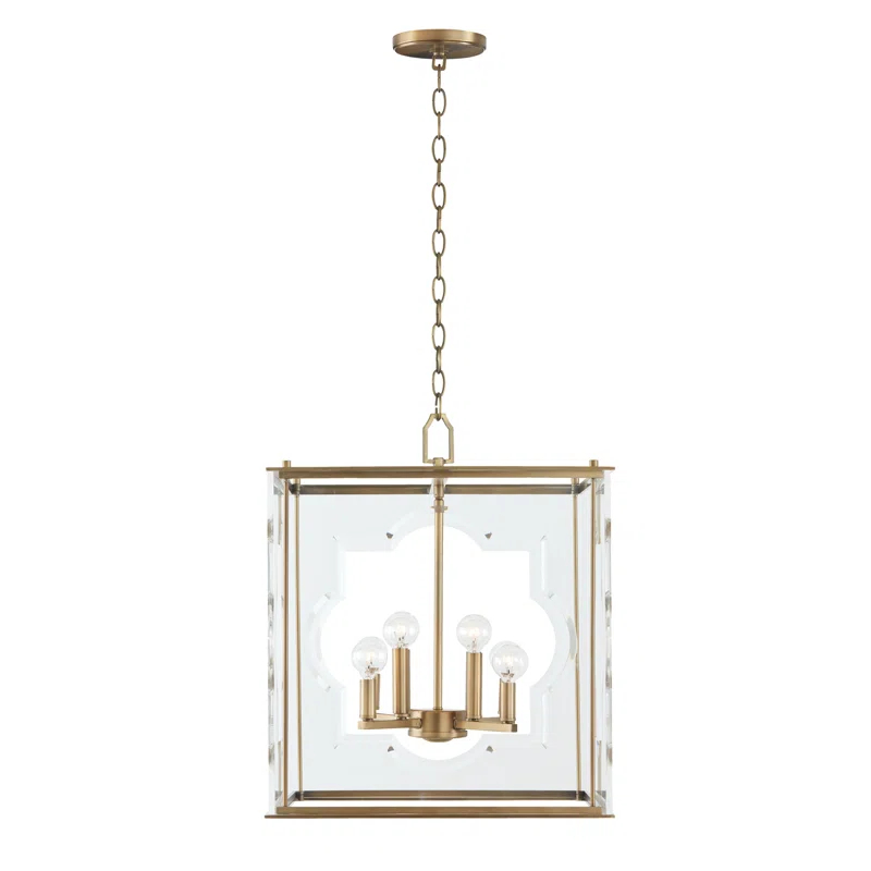 8 - Light Dimmable Square / Rectangle Chandelier