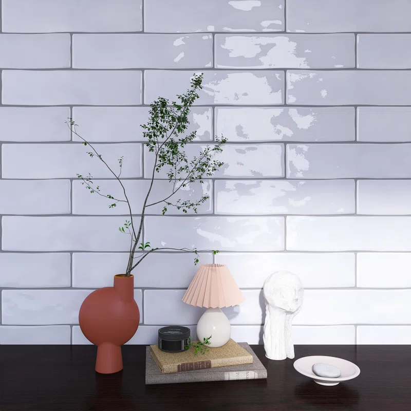 Kezma 3 in. x 12 in. Ceramic Subway Wall Tile