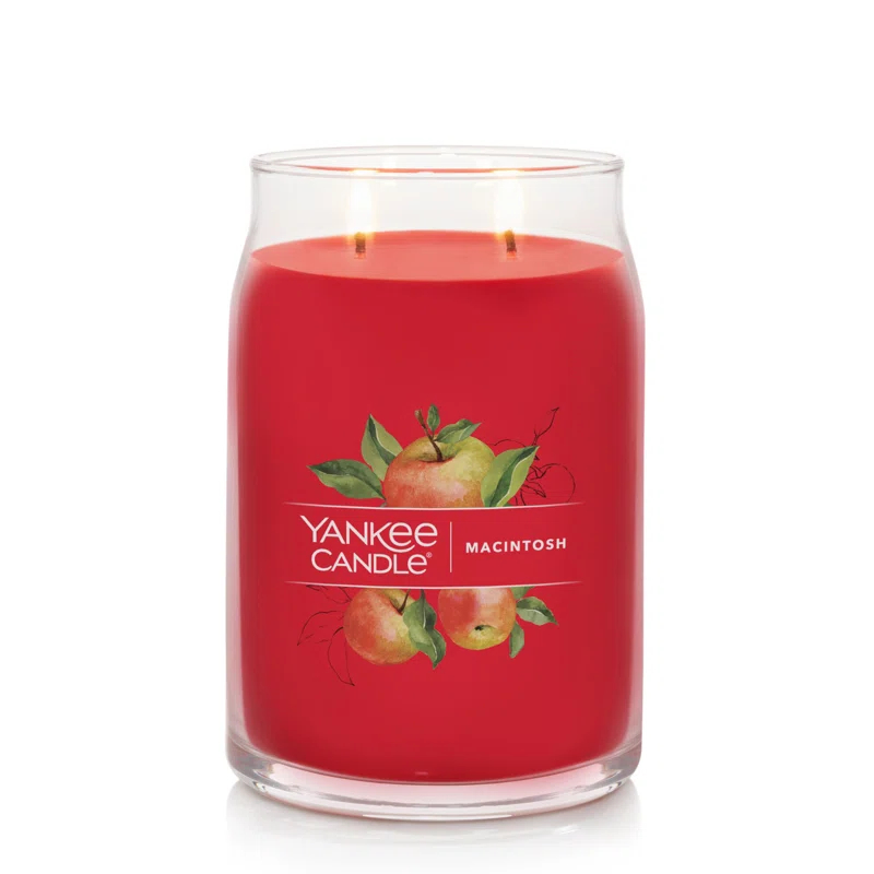 YANKEE CANDLE Signature Macintosh Scented Jar Candle