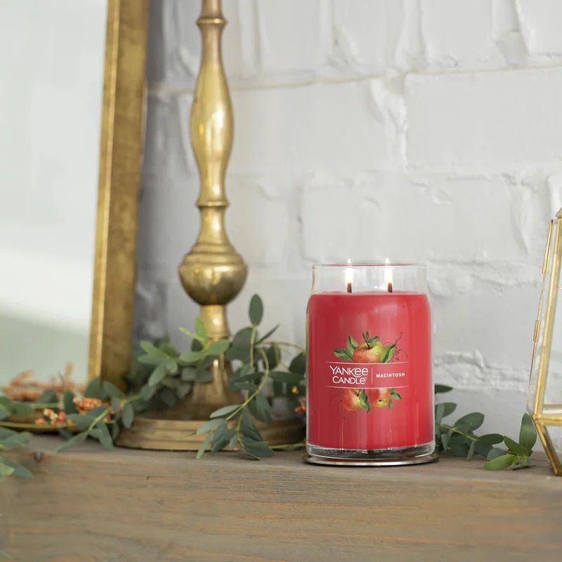 YANKEE CANDLE Signature Macintosh Scented Jar Candle