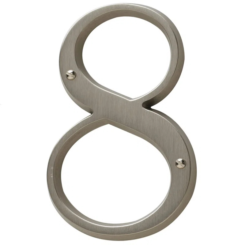 4.75" H Brass House Number