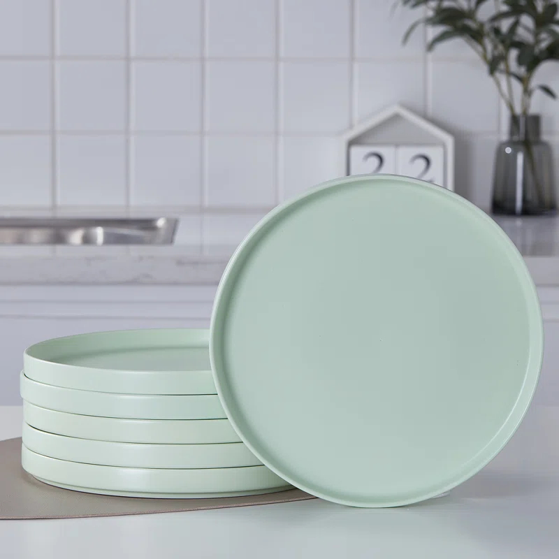 Birch Lane™ Xander 6-Piece Dinner Plate Set Porcelain