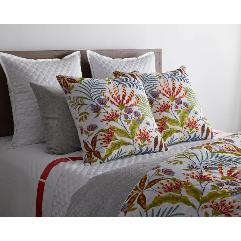 Black Cotton Reversible Throw with Polyester Fill