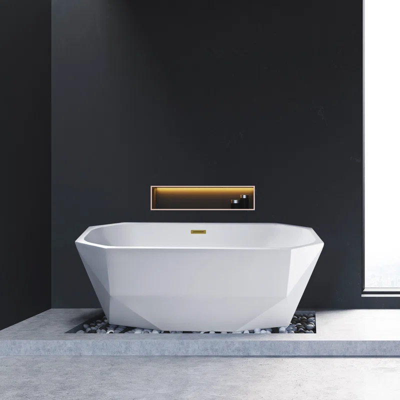 1501 mm x 719 mm Freestanding Roll Top Bathtub