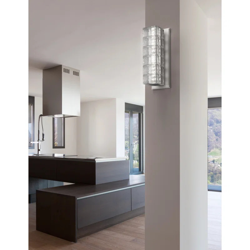 Asscher Aluminum LED Armed Sconce