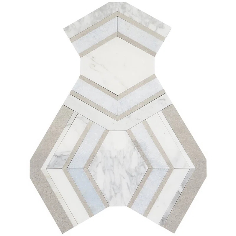 Bond Tile Tenor Marble Random Mosaic Wall & Floor Tile