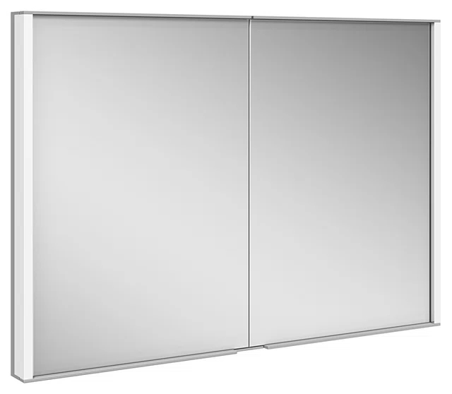 KEUCO 12813 171351 Royal Match W 27.56'' H Recessed Frameless Medicine Cabinet Mirror 6 Adjustable