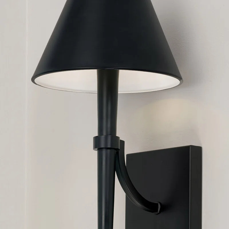Edmont Single Light Steel Dimmable Candle Wall Light
