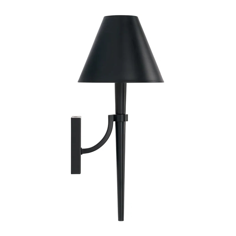 Edmont Single Light Steel Dimmable Candle Wall Light