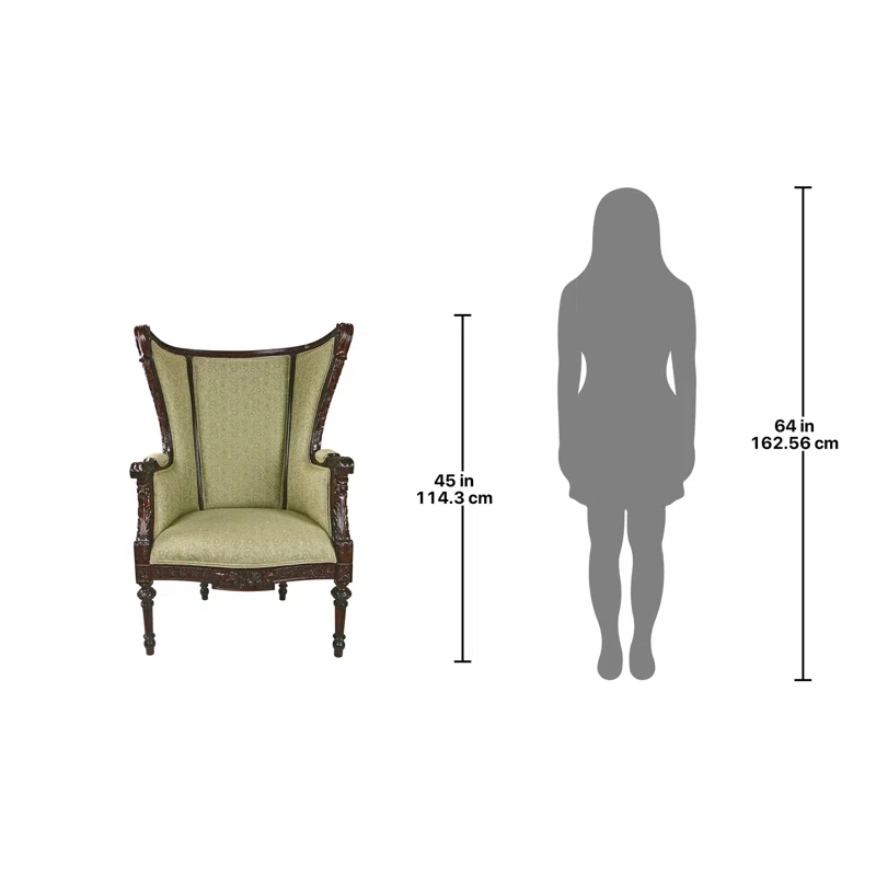 Design Toscano Louis XVI Wingback Armchair