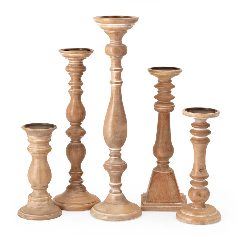 A&B Home 22'' H Tabletop Hurricane (Set of 5)