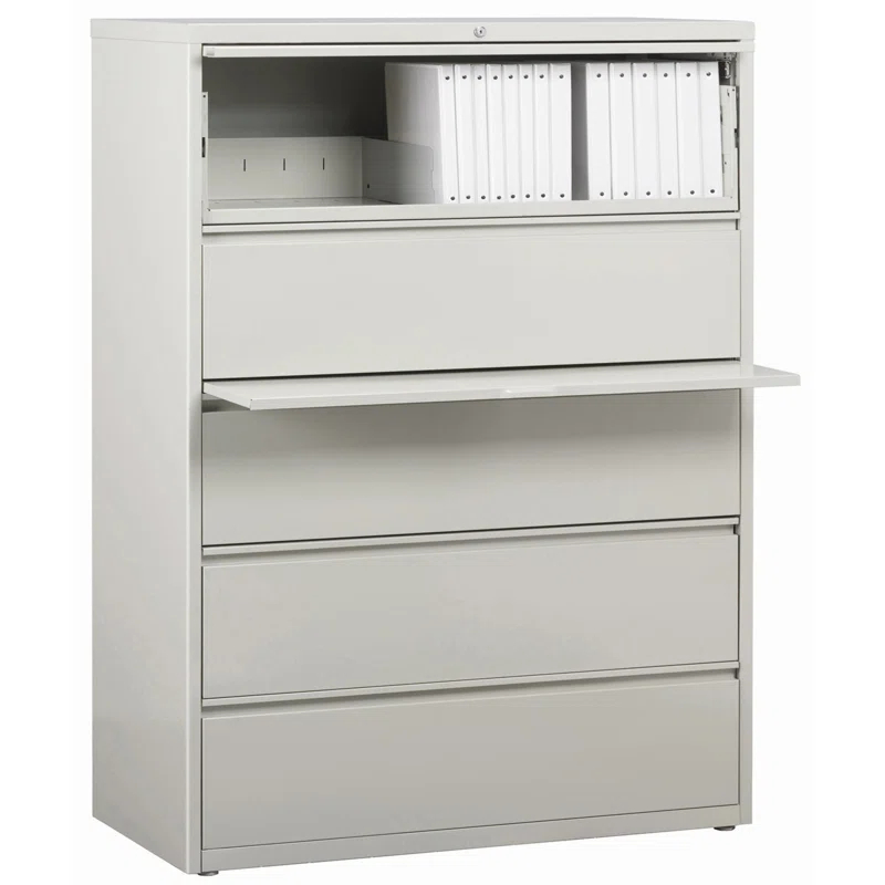 Fortress 42'' Wide 5 -Drawer Steel File Cabinet