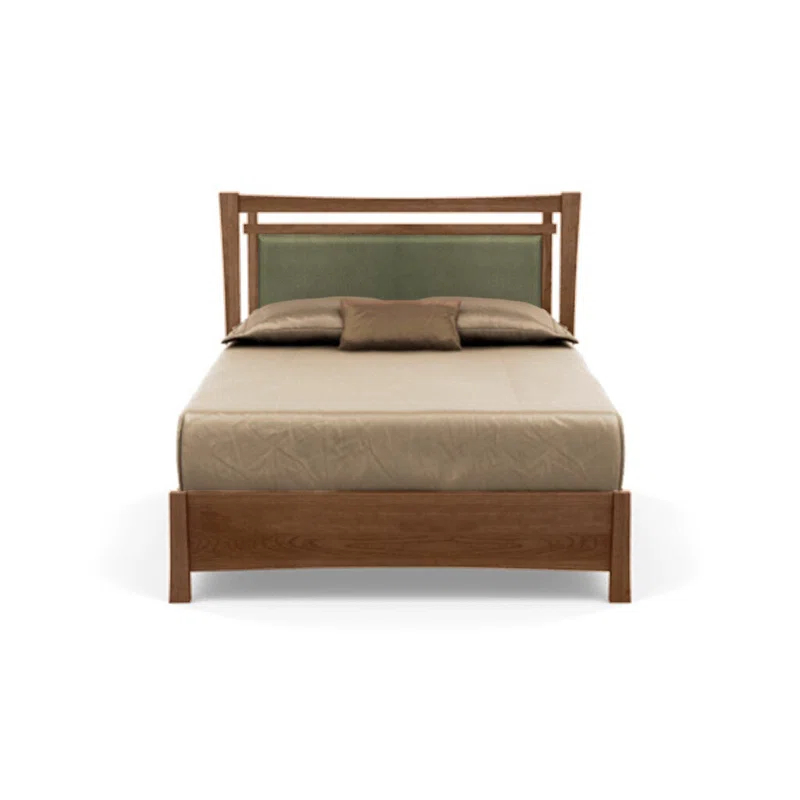 Sand Microfiber Upholstered Full Bed with Storage Drawers