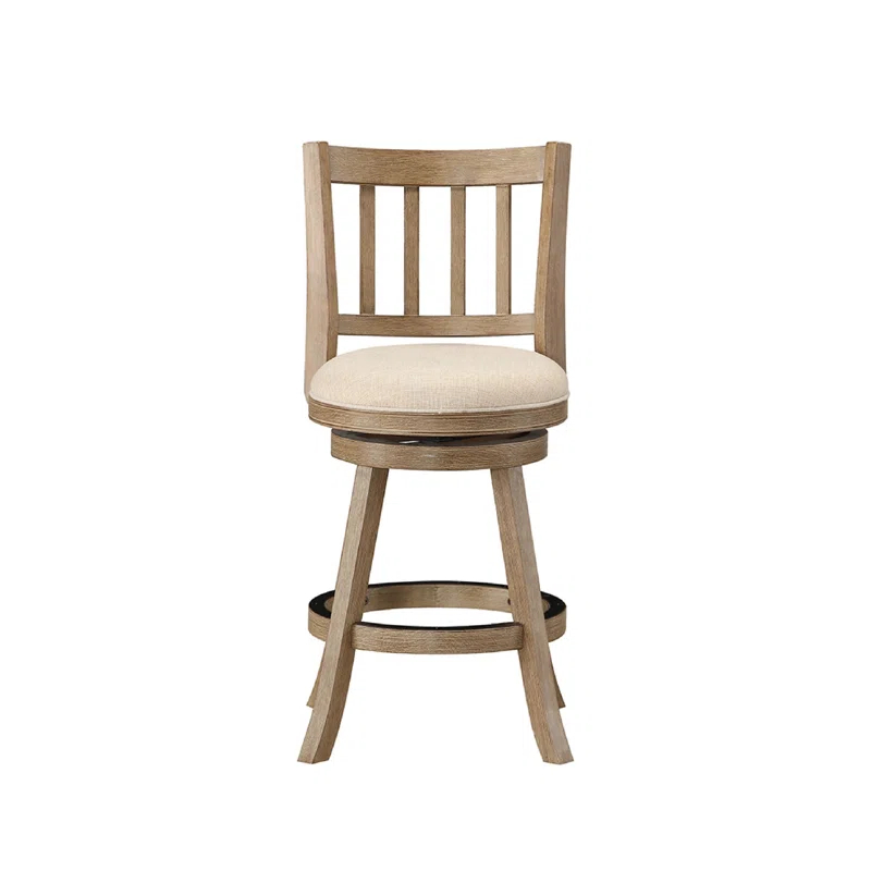 Swivel Solid Wood Counter Stool