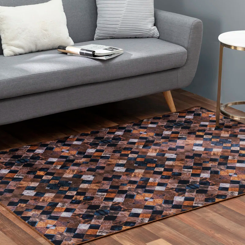 Heirloom Frescoes Black Area Rug