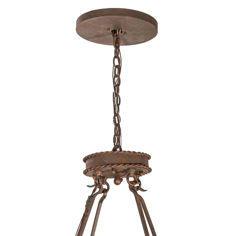 Rustic Lodge Idalight LED Drum Chandelier