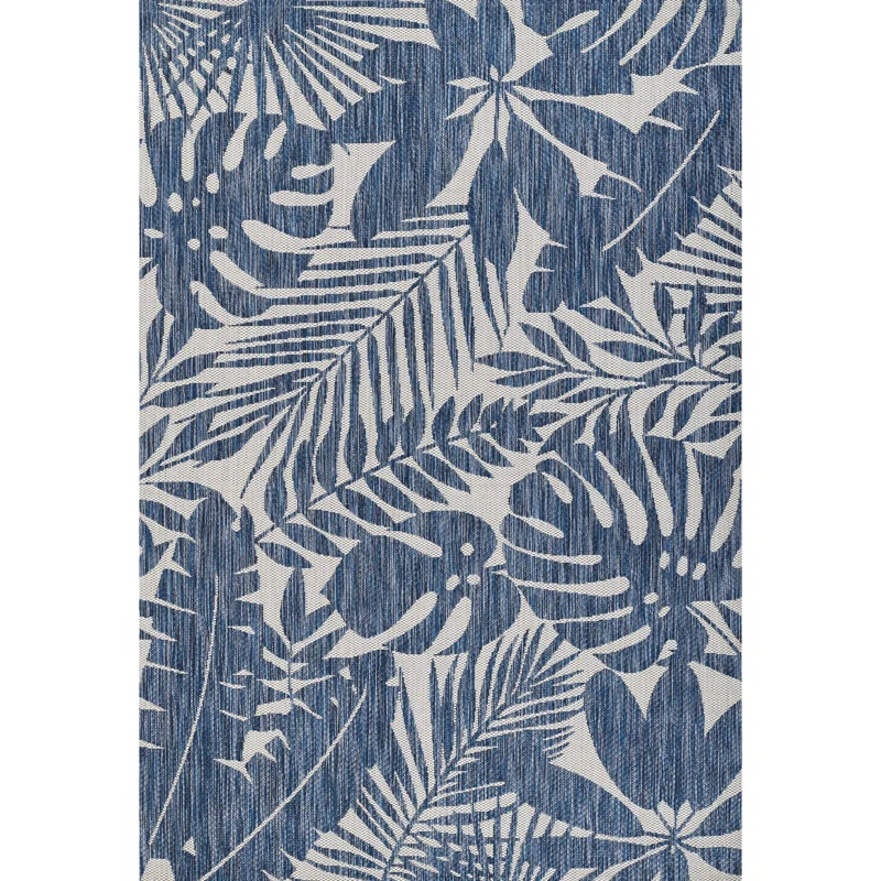 Novogratz Villa Floral Blue/Beige Indoor / Outdoor Area Rug