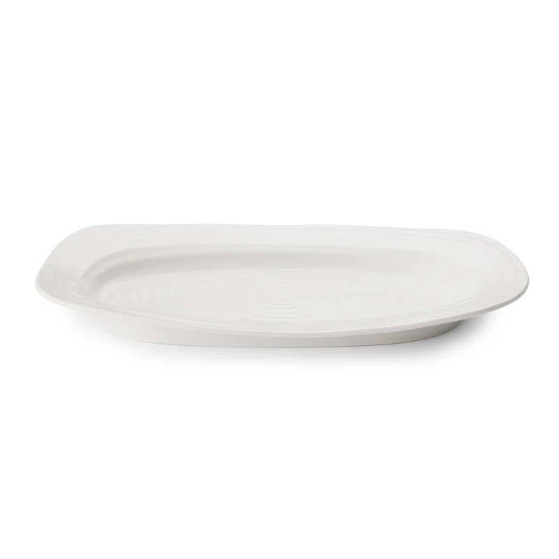 Portmeirion Portmeirion Sophie Conran White Melamine Sandwich Tray 13.5"X9"