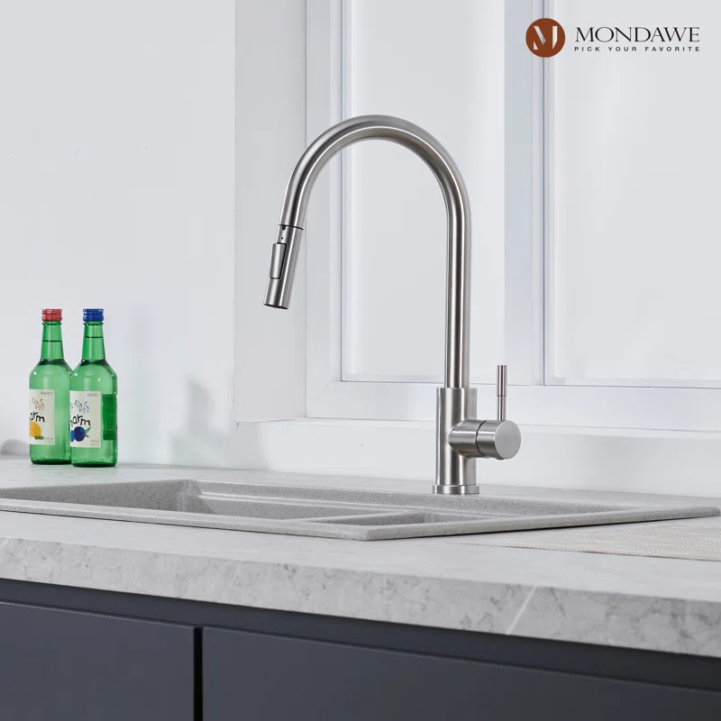 Mondawe Pull Down Kitchen Faucet