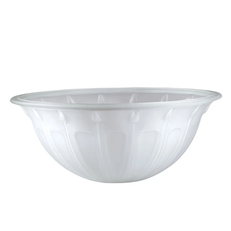 Aspen Creative Corporation 5'' H Glass Bowl Glass Shade