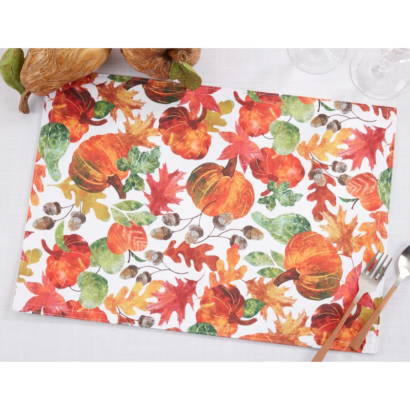 Polyester No Pattern Rectangle Placemat (Set of 4)