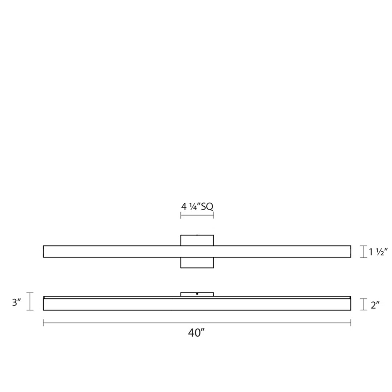 SQ-bar Dimmable LED Vanity Light