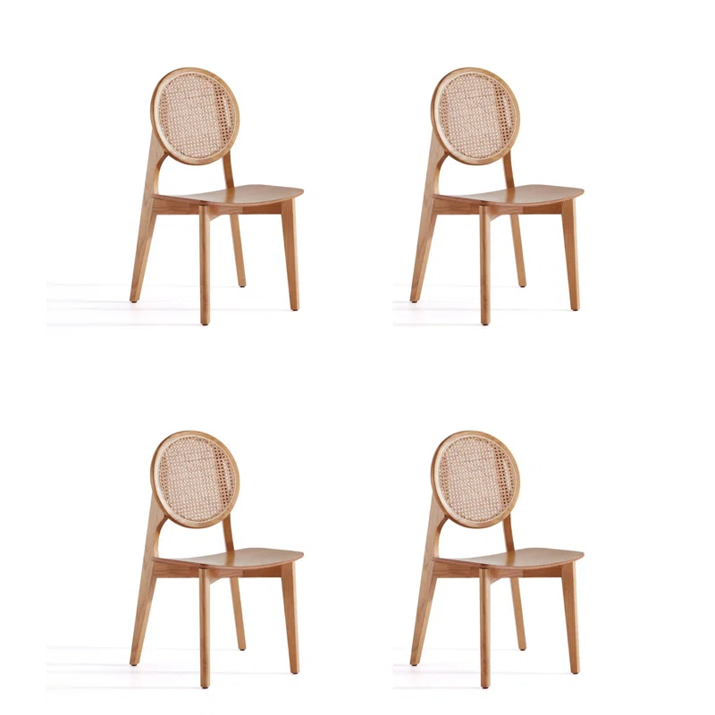 Bayou Breeze Dalen 16.54'' H Ash Solid Wood Cane Back Side Chair