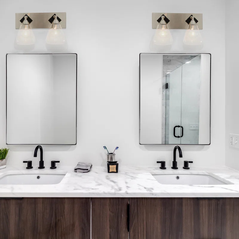 Silerton Metal Square Mirror