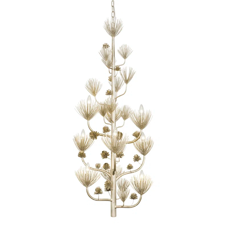 9 - Light Dimmable Tiered Chandelier