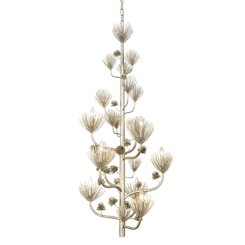 9 - Light Dimmable Tiered Chandelier