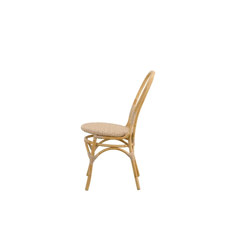 Powder Coated Aluminum Outdoor Dining Side Chair with Cushion