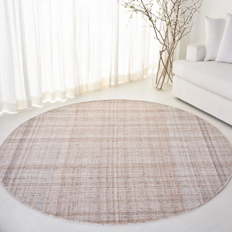 Jahi Lauren Ralph Lauren Hand Loomed 80% Pet Yarn, 20% Cotton Plaid Rug